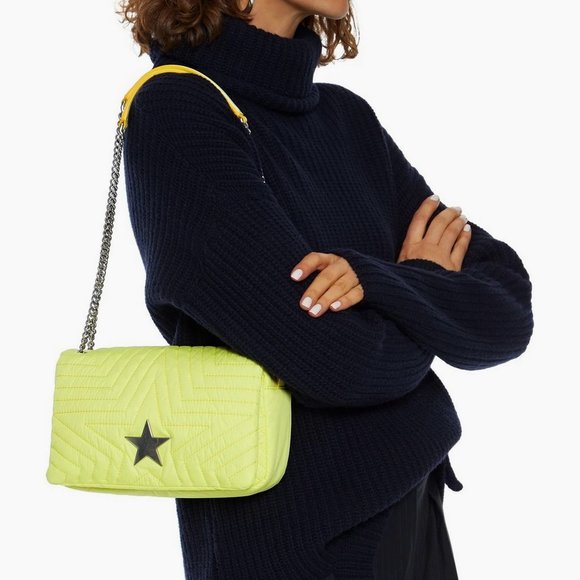 NEW STELLA MCCARTNEY Star Medium Chain Quilted Shoulder Bag - Picture 1 of 16